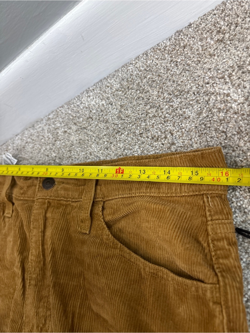 Levi's ‘94 Baggy Corduroy Pants Women's Size 28 Brown Cotton High Rise Straight - Picture 8 of 11